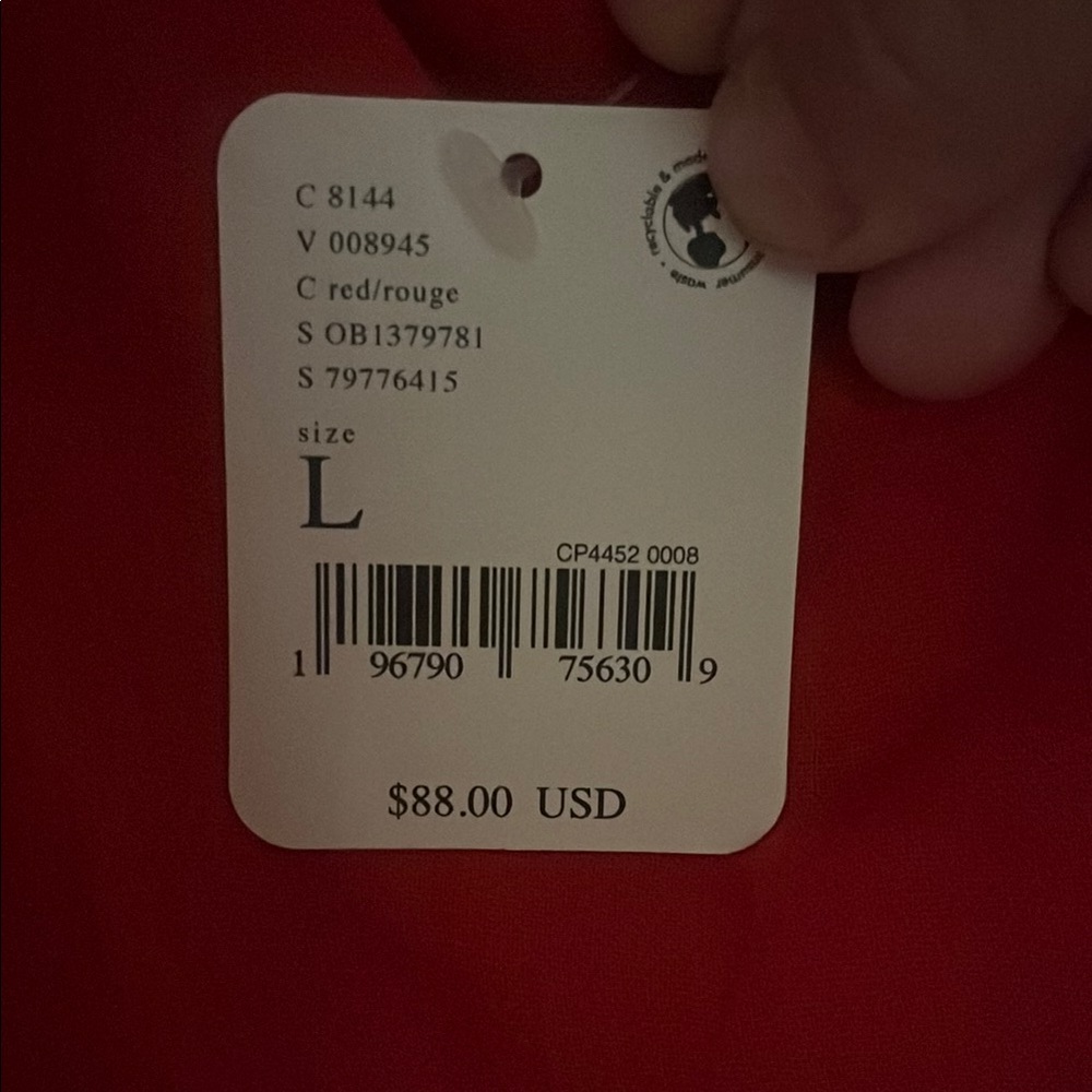 Free People Red Puff Sleeve Dress with beautiful tie strap open back - Picture 5 of 6